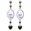 Tarina Tarantino "I HATE YOU" DROP EARRINGS