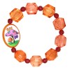 Tarina Tarantino LUCITE AND CRYSTAL "EAT ME" MUSHROOM STRETCH BRACELET