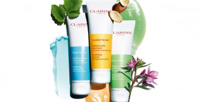 Clarins Introduces New Face Scrubs
