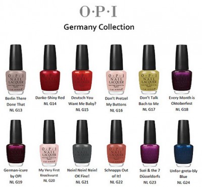 Opi Germany Nail Polish Collection News Beautyalmanac