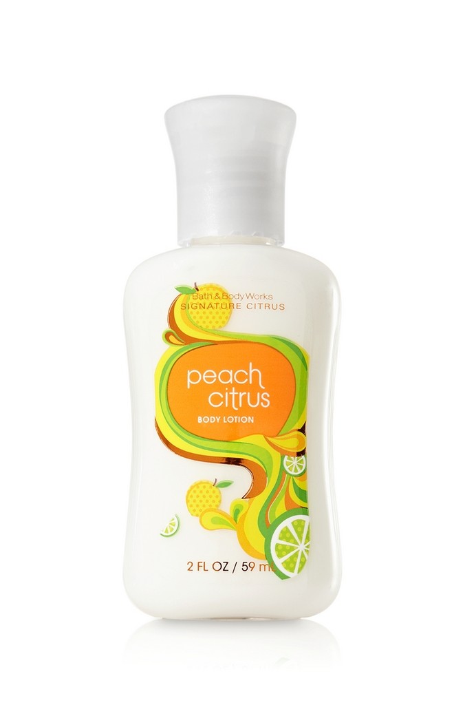 Bath & Body Works Peach Citrus Signature Collection 2 oz. Body Lotion