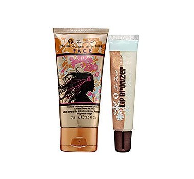 Too Faced Tanning Bed In A Tube & Snow Bunny Lip Bronzer ($40 Value)